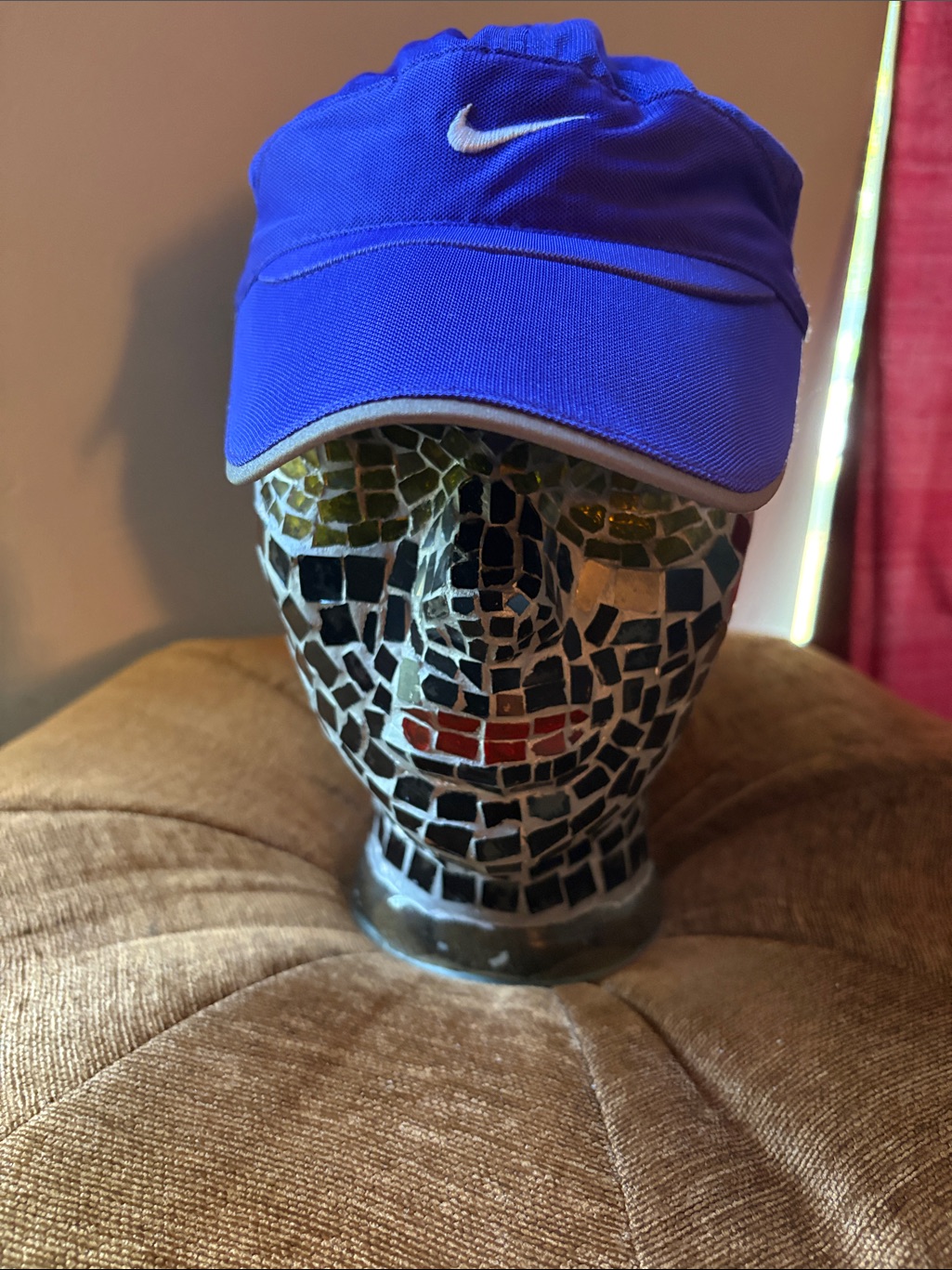 Authentic Nike BluePurple Hat Cap With White Swoosh